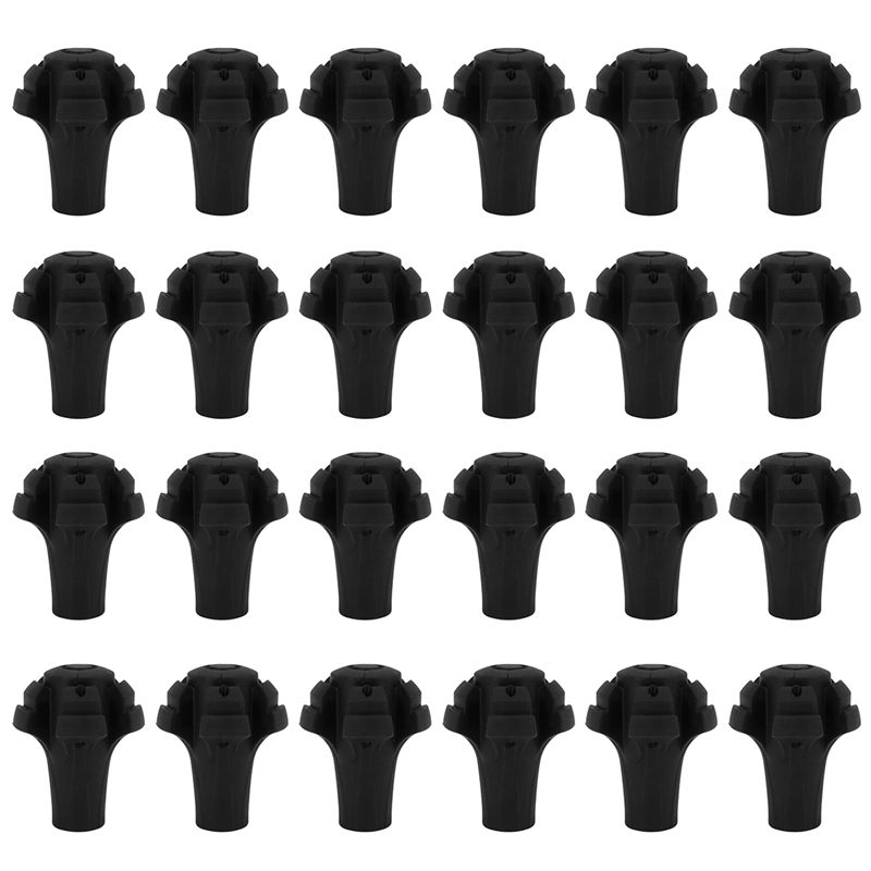 Trekking Pole Rubber Tips Feet Replacement - HOES-6X Paquete de cuatro puntas de