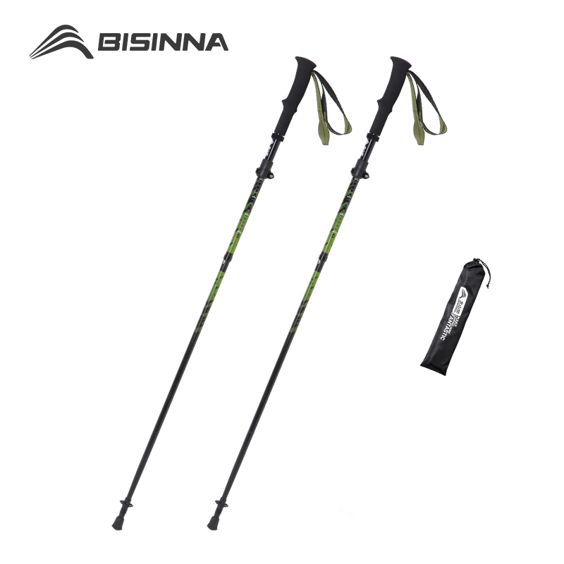 Folding Walking Sticks Hiking Adjustable - Bastones de Trekking de Fibra de