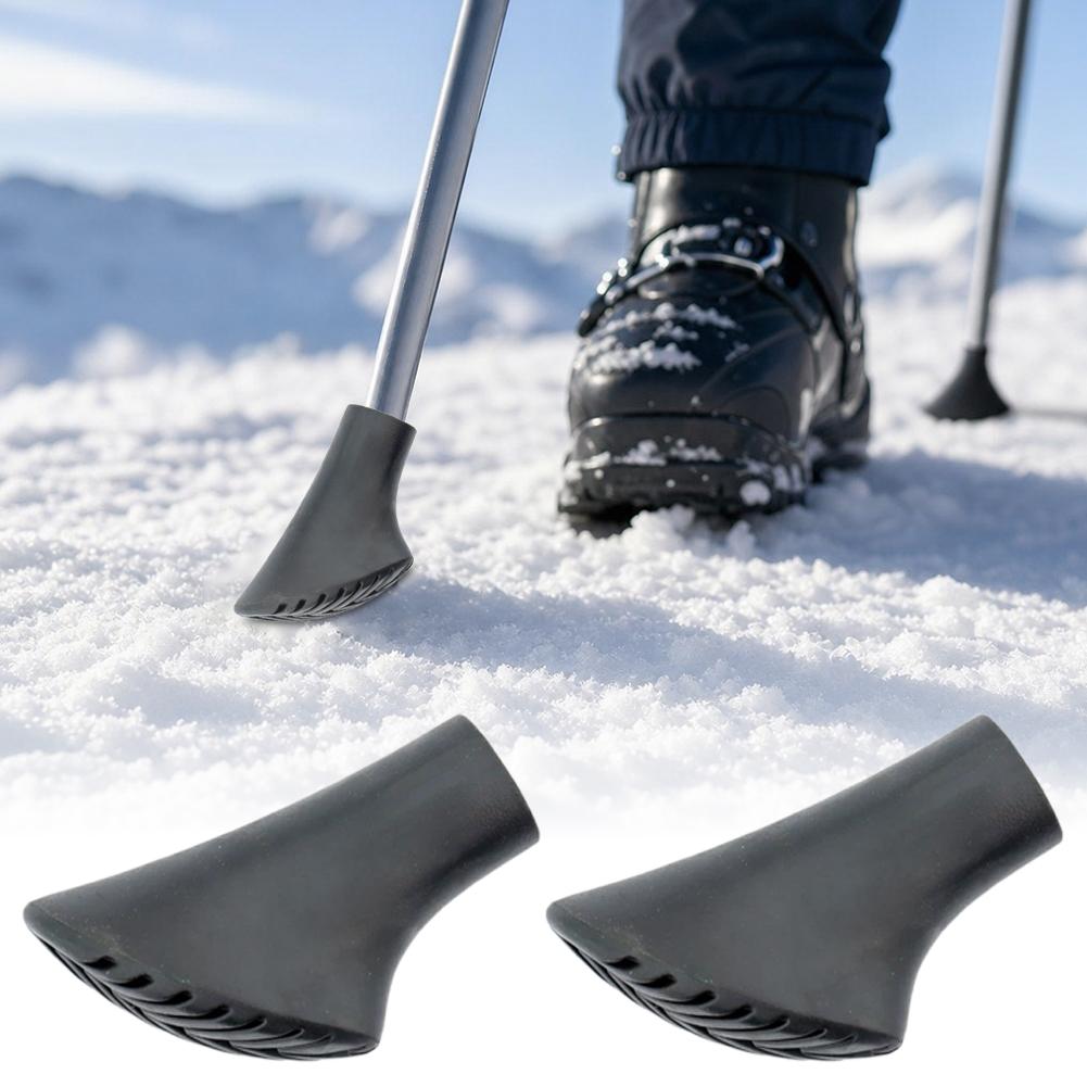 Trekking Pole Rubber Tips Feet Replacement - 2 puntas de repuesto para bastones,