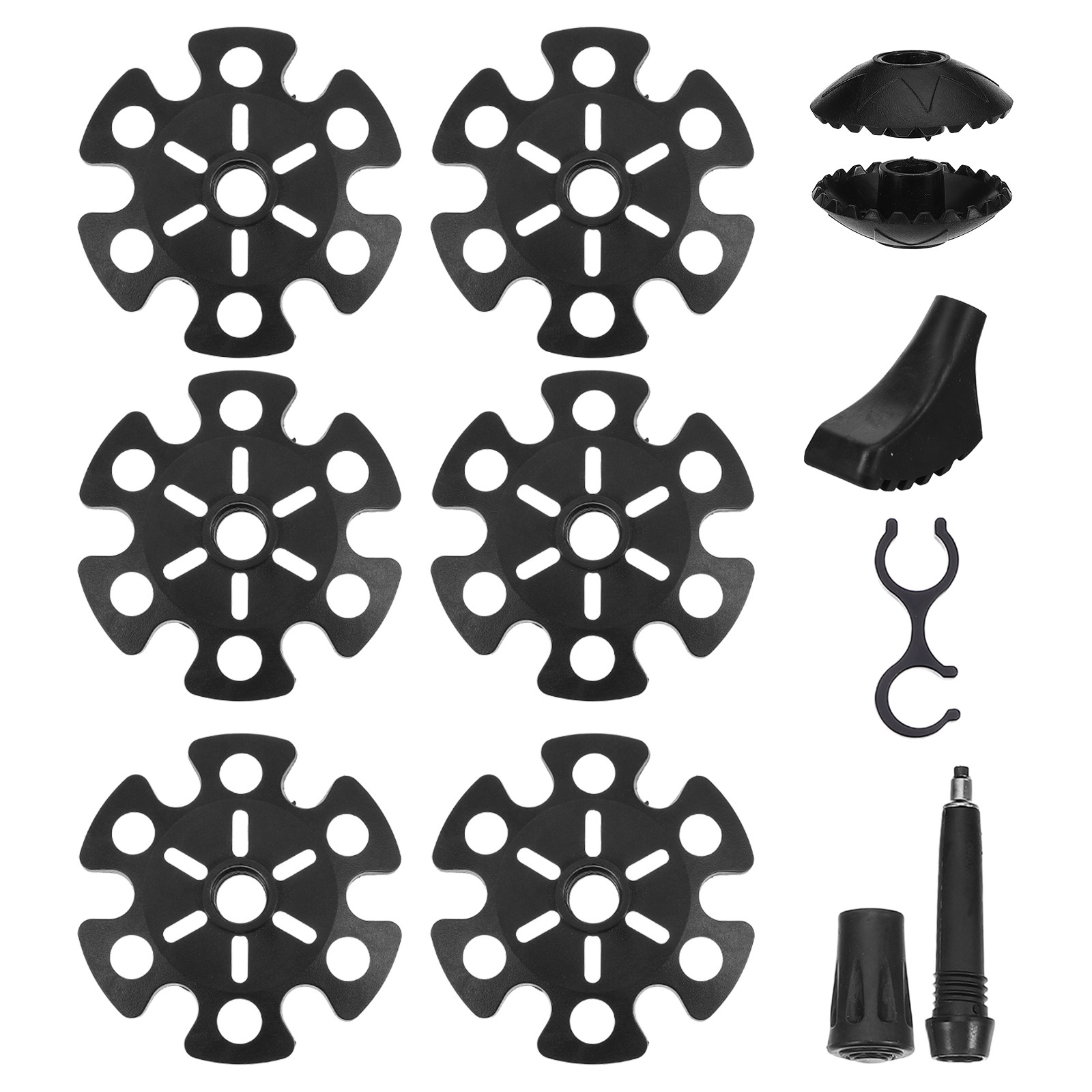 Snow Baskets Mud Baskets Trekking Pole - 1 juego de puntas para bastones