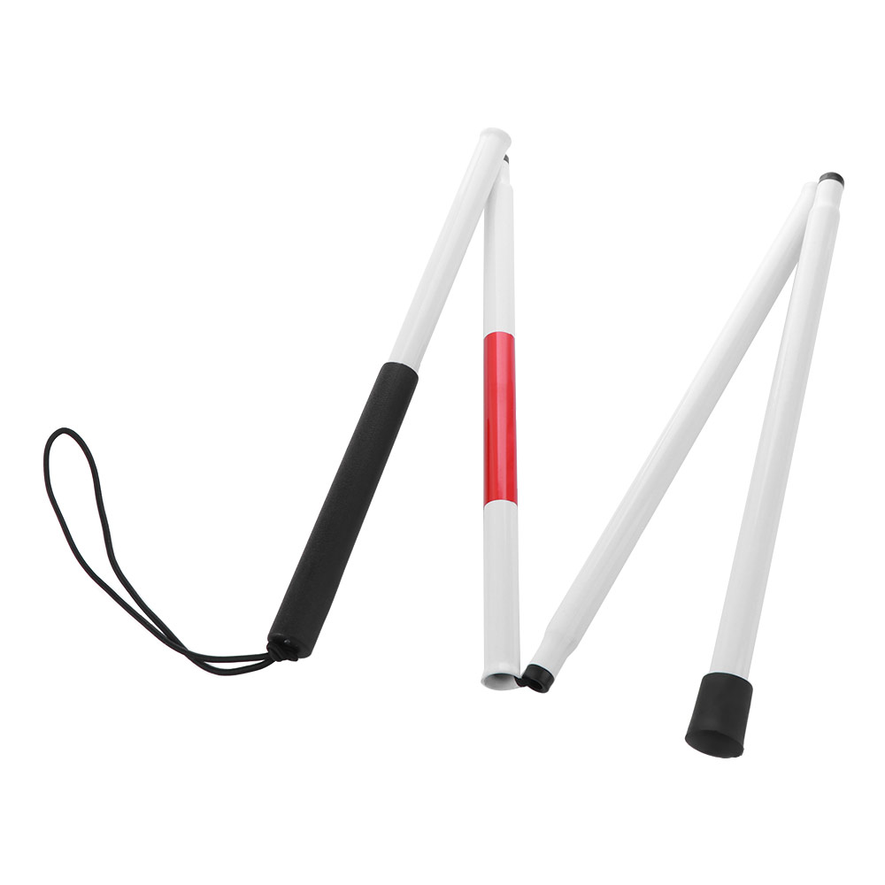 Folding Walking Sticks Hiking Adjustable - Bastón de Aluminio para Ciegos, Altura