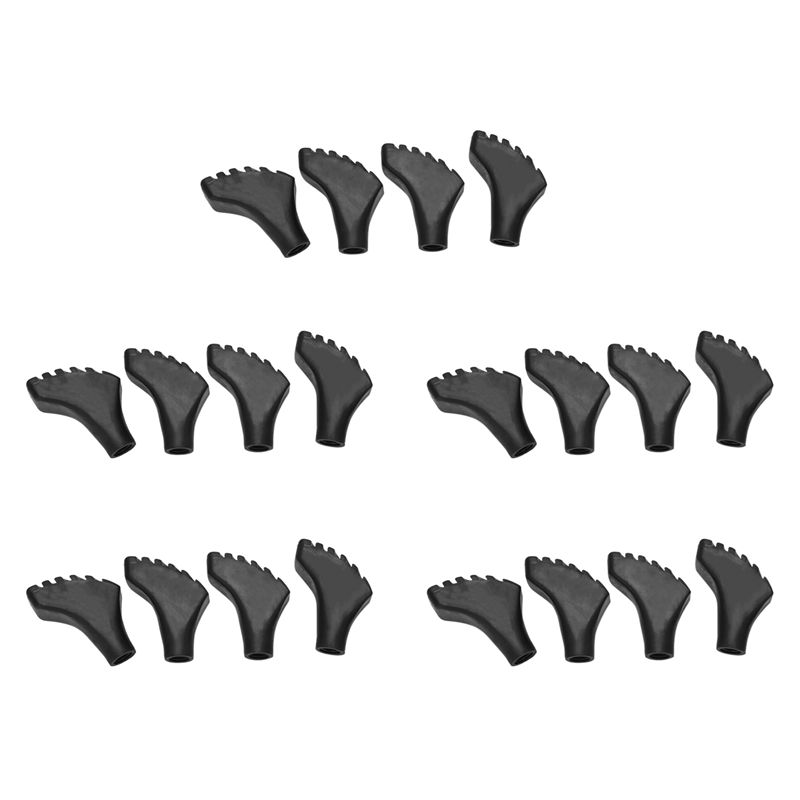 Trekking Pole Rubber Tips Feet Replacement - B48B-20: paquete de puntas de repuesto