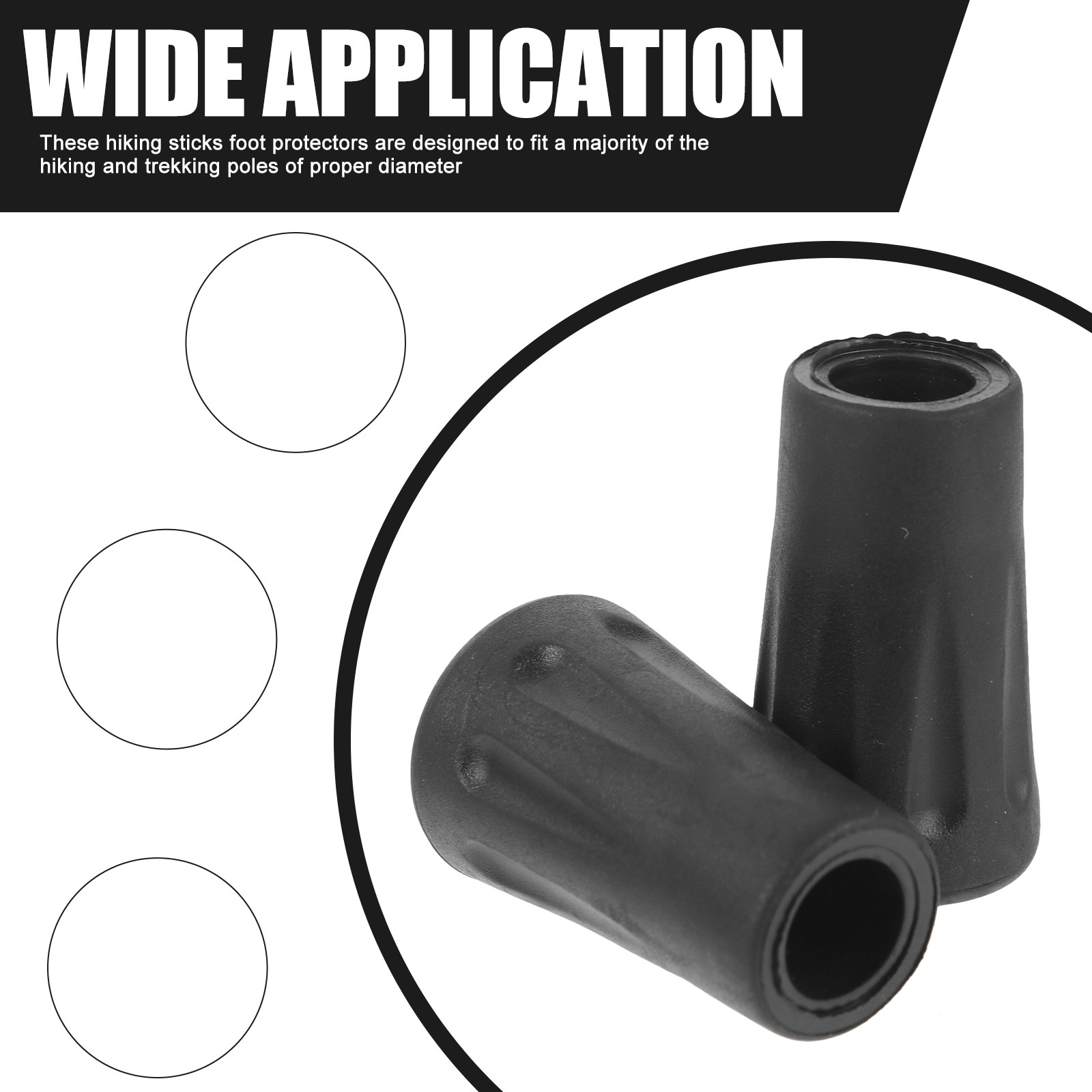 24 protectores de goma para la - Trekking Pole Rubber Tips Feet Replacement reseña y precio