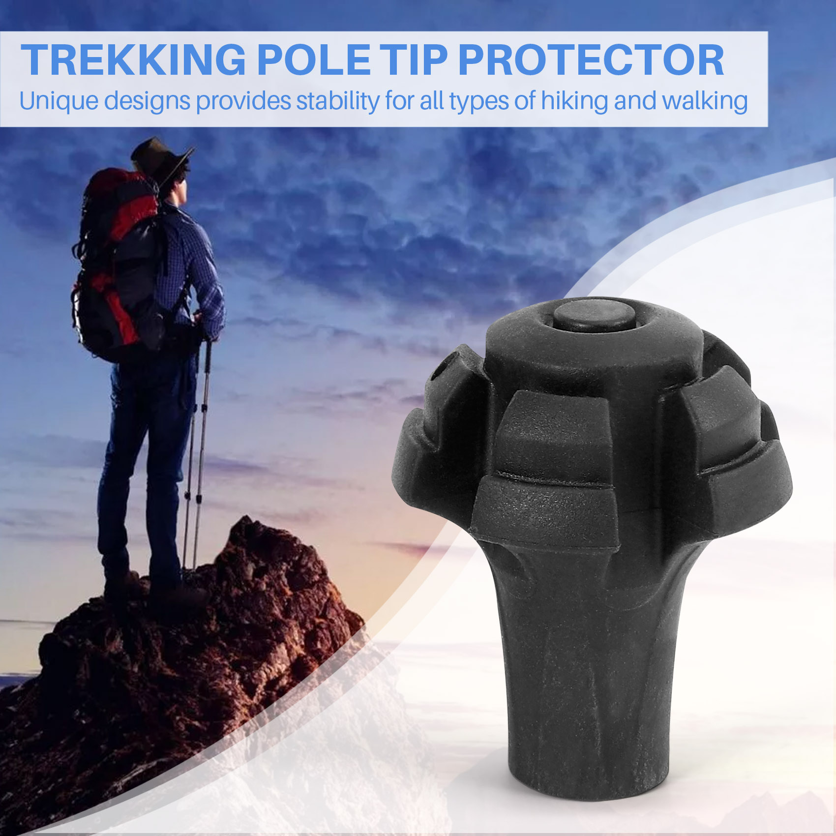 A3 # (Actualizado) 683F: paque - Trekking Pole Rubber Tips Feet Replacement reseña y precio
