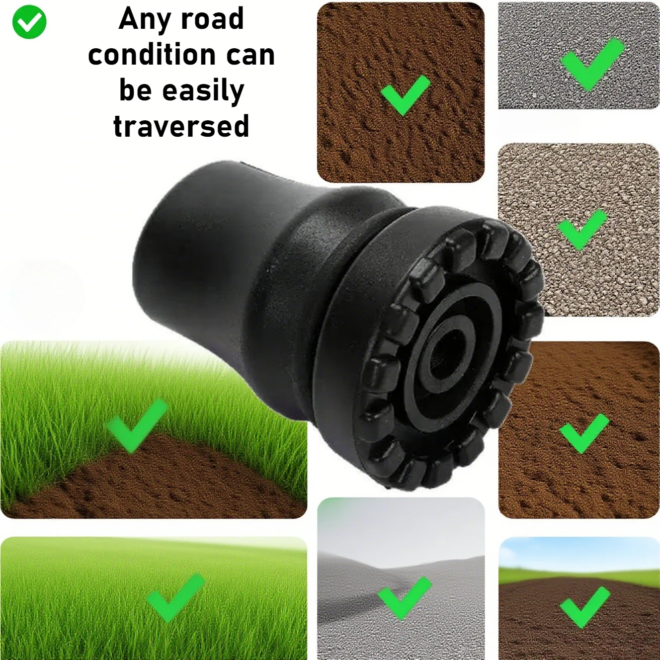 Panel antideslizante con partí - Trekking Pole Rubber Tips Feet Replacement reseña y precio