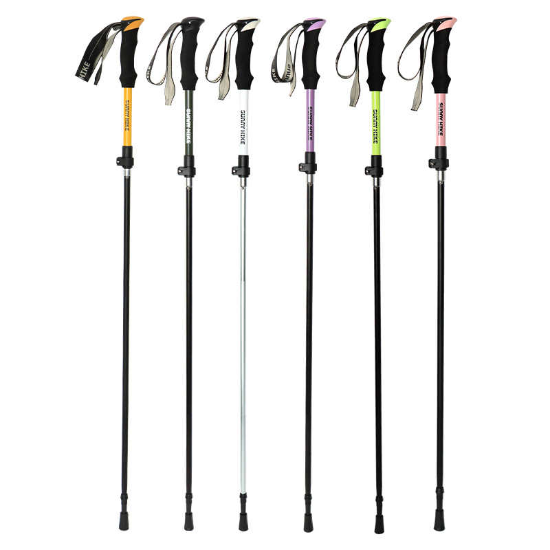 Bastón de Trekking Plegable de - Folding Walking Sticks Hiking Adjustable reseña y precio