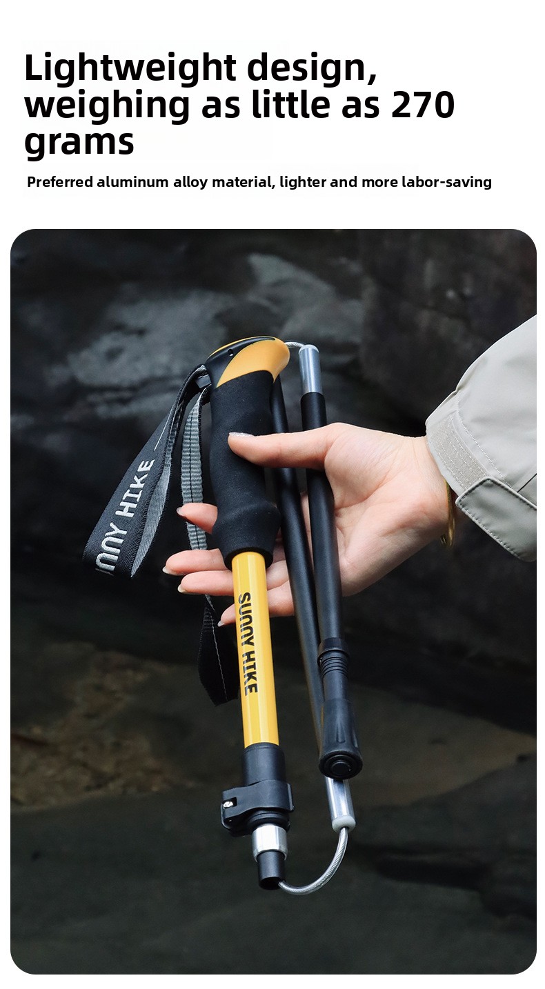 Bastón de Trekking Plegable de - Folding Walking Sticks Hiking Adjustable reseña y precio