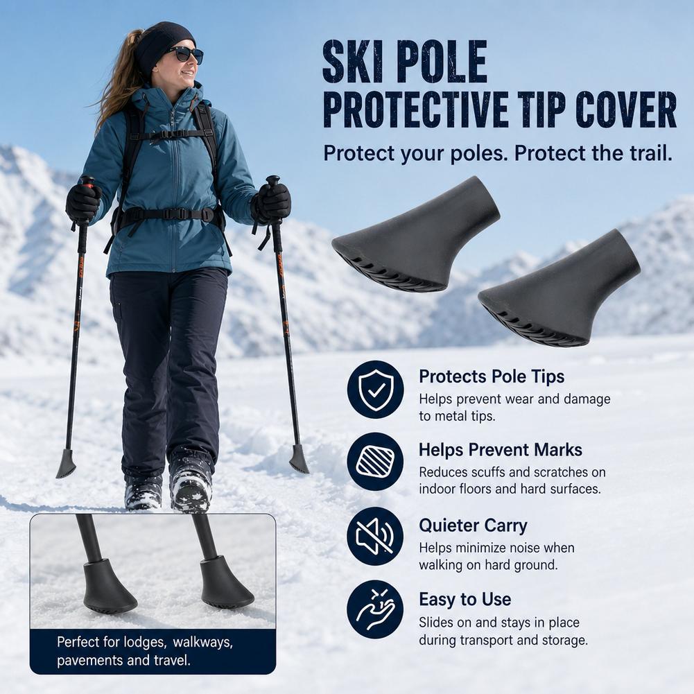 2 puntas de repuesto para bast - Trekking Pole Rubber Tips Feet Replacement reseña y precio
