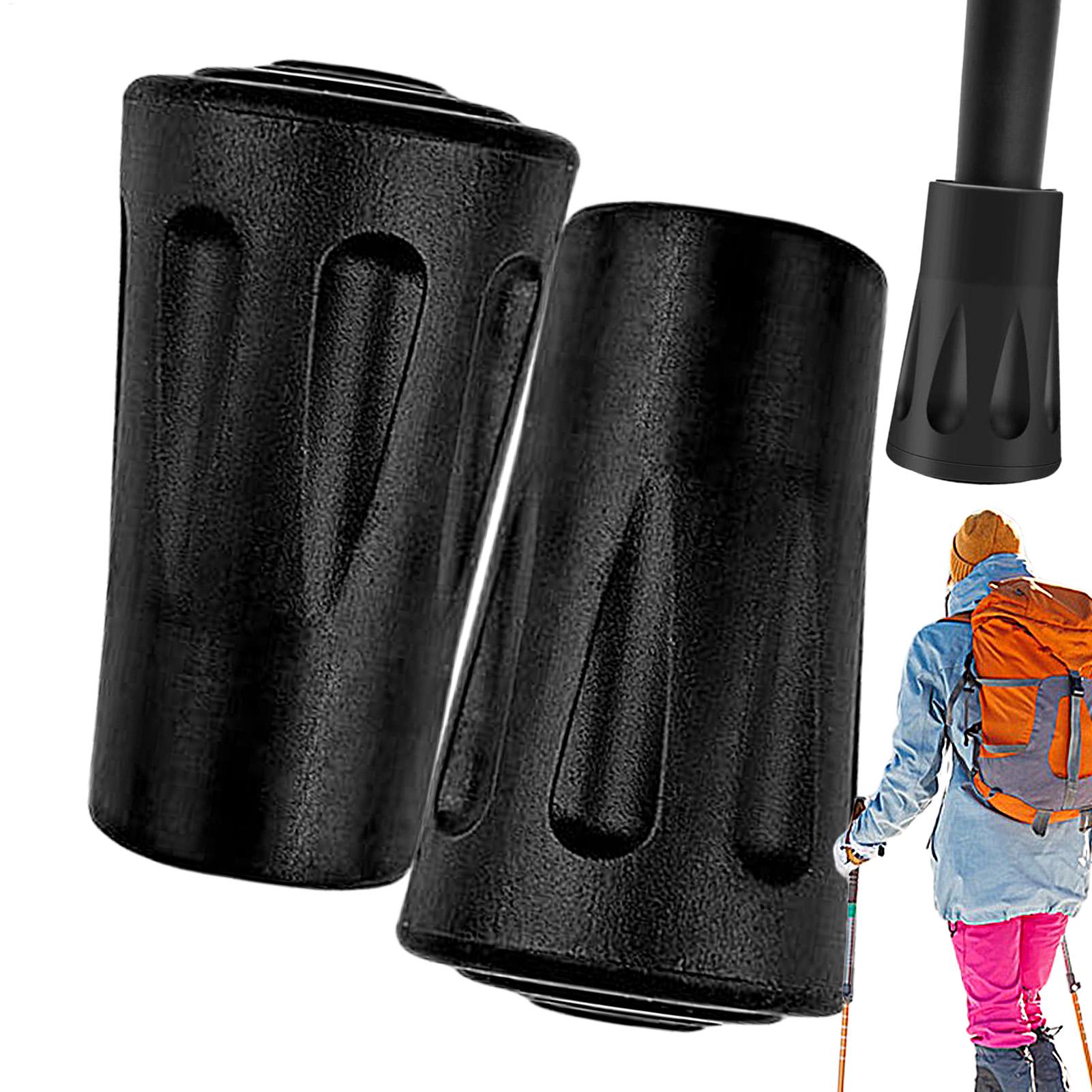 Puntas de goma para bastones d - Trekking Pole Rubber Tips Feet Replacement reseña y precio