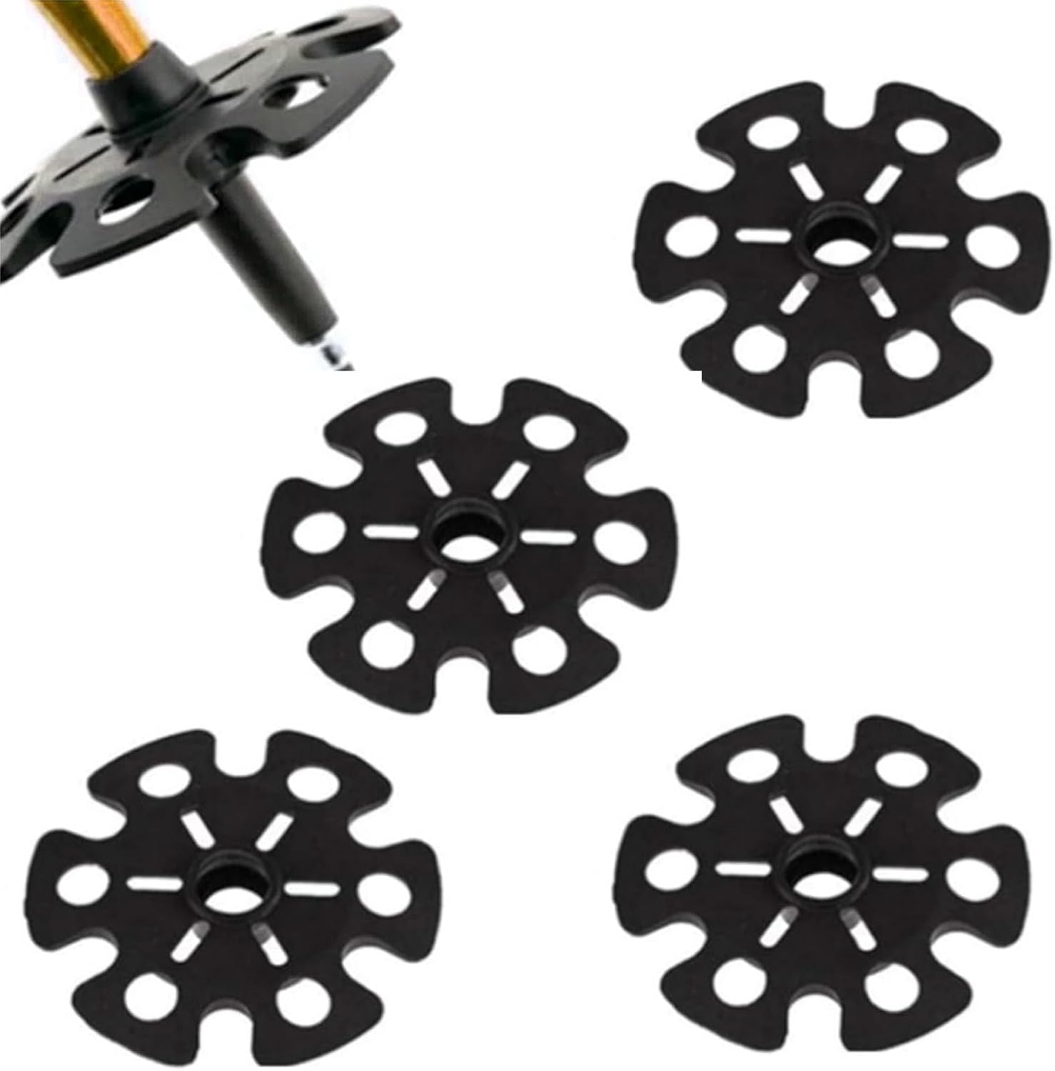 Puntas de repuesto para baston - Trekking Pole Rubber Tips Feet Replacement reseña y precio
