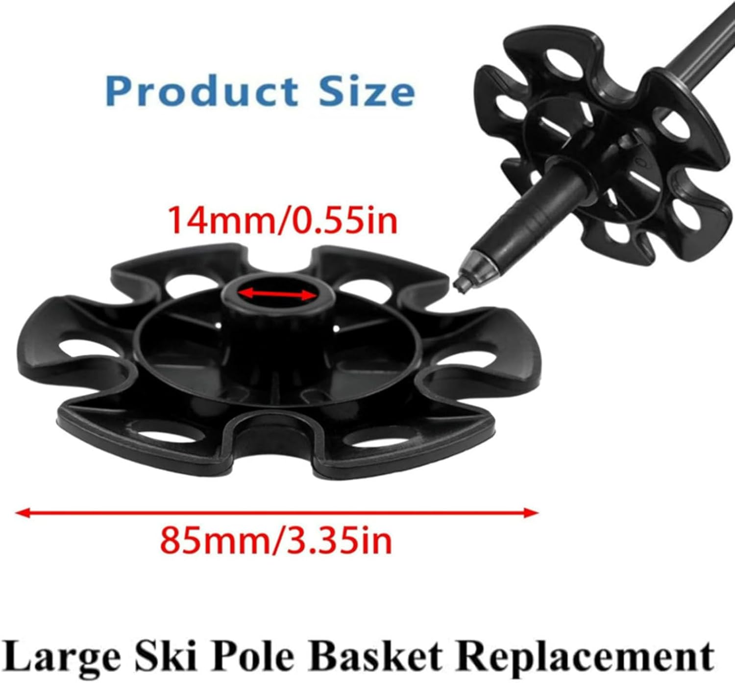 Puntas de repuesto para baston - Trekking Pole Rubber Tips Feet Replacement reseña y precio