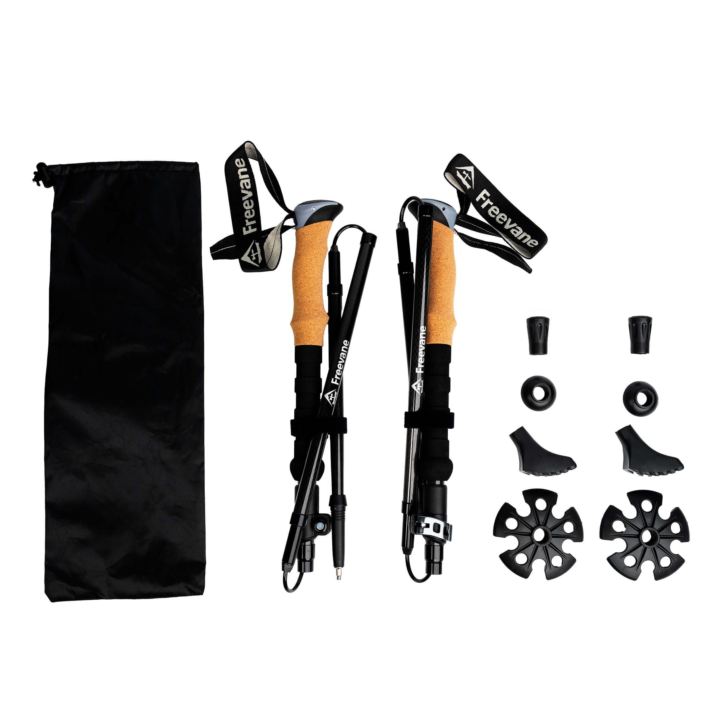 Par de Bastones de Senderismo  - Carbon Fiber Trekking Poles Ultralight Pair reseña y precio