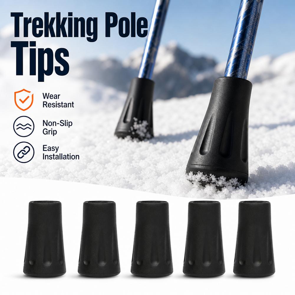 5/10 piezas de puntas de goma  - Trekking Pole Rubber Tips Feet Replacement reseña y precio