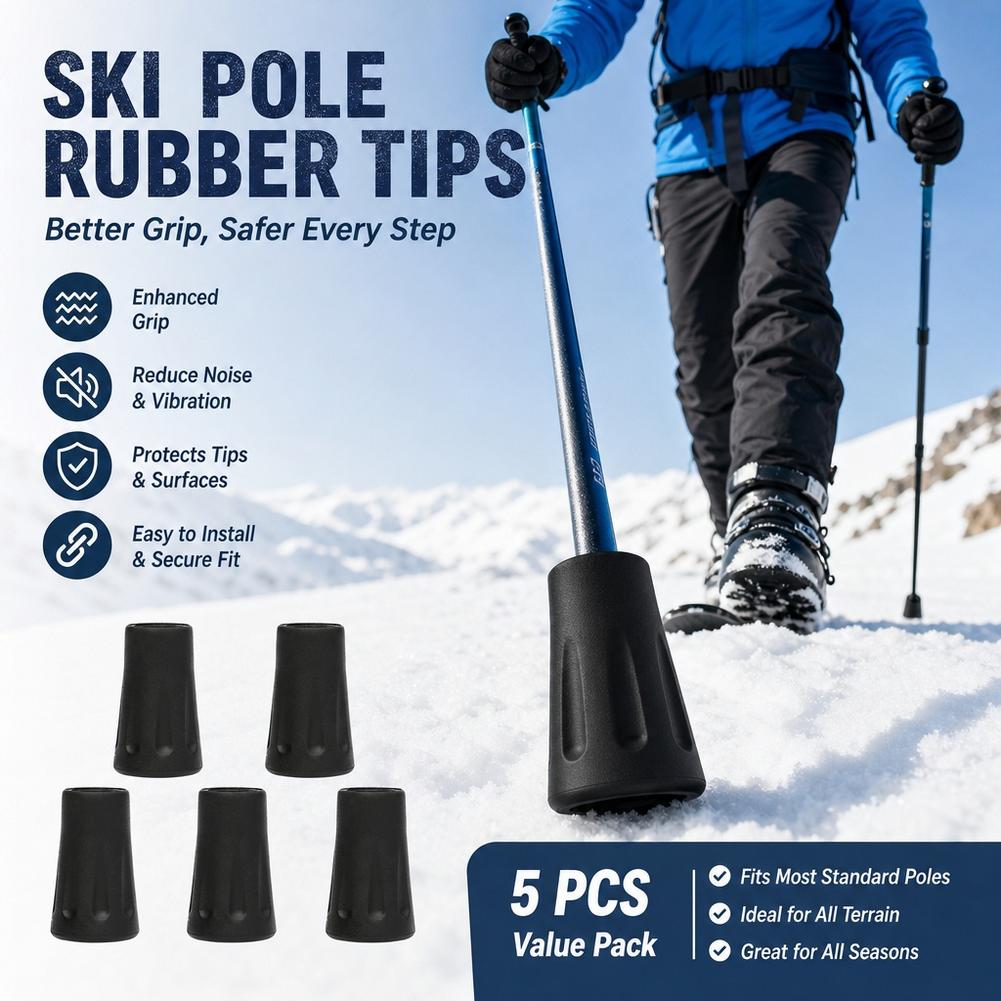 5/10 piezas de puntas de goma  - Trekking Pole Rubber Tips Feet Replacement reseña y precio