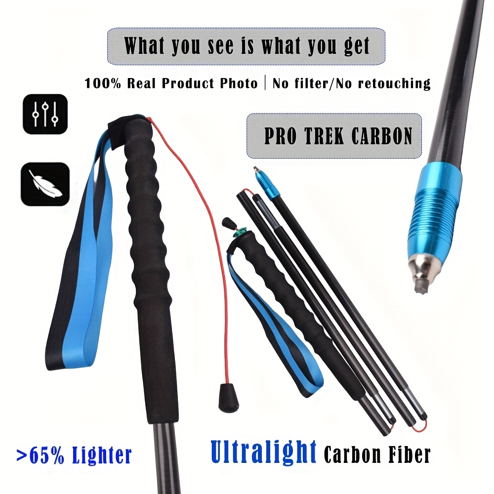 Bastones de trekking ultralige - Carbon Fiber Trekking Poles Ultralight Pair reseña y precio