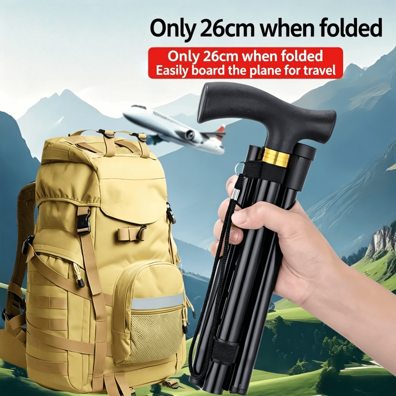 Bastón plegable para caminar,  - Folding Walking Sticks Hiking Adjustable reseña y precio