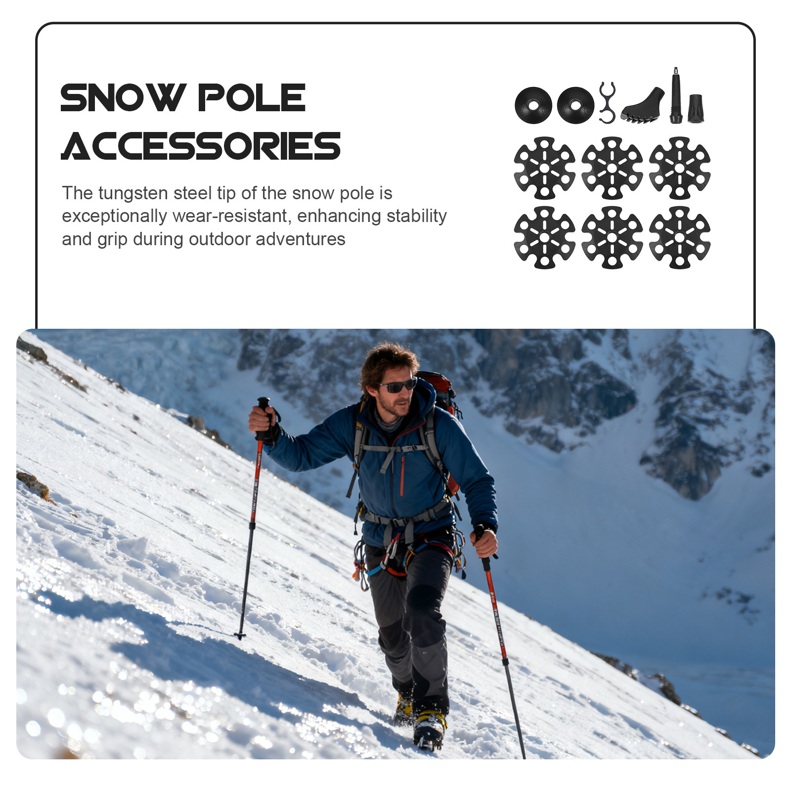 1 juego de puntas para bastone - Snow Baskets Mud Baskets Trekking Pole reseña y precio