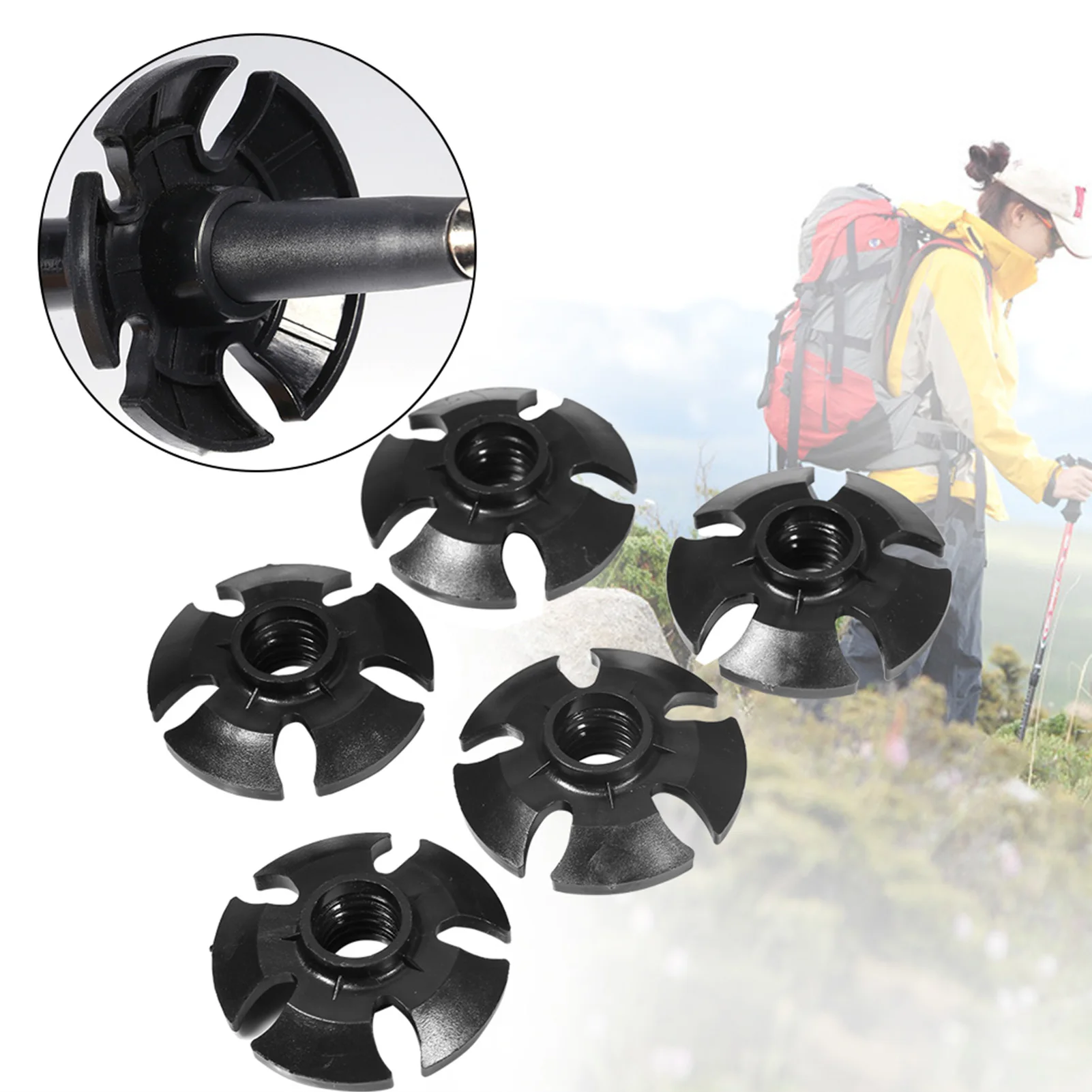 5 unidades de cestas de repues - Snow Baskets Mud Baskets Trekking Pole reseña y precio