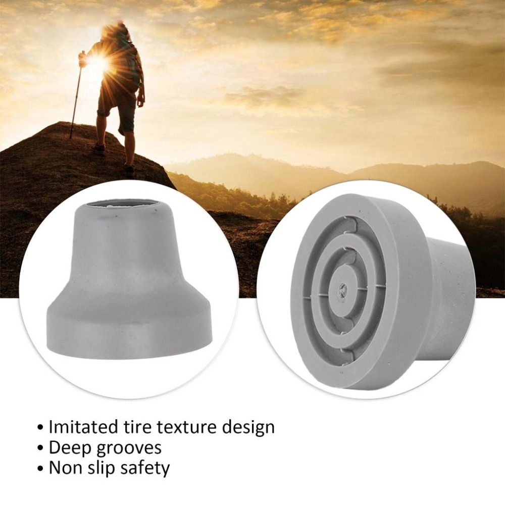 2 unidades de accesorios para  - Trekking Pole Rubber Tips Feet Replacement reseña y precio