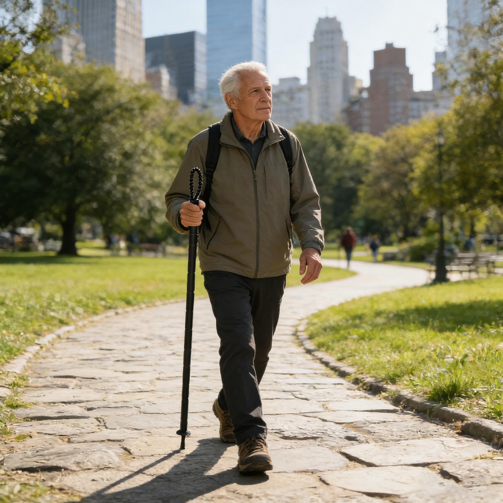 Bastones de senderismo, baston - Folding Walking Sticks Hiking Adjustable reseña y precio