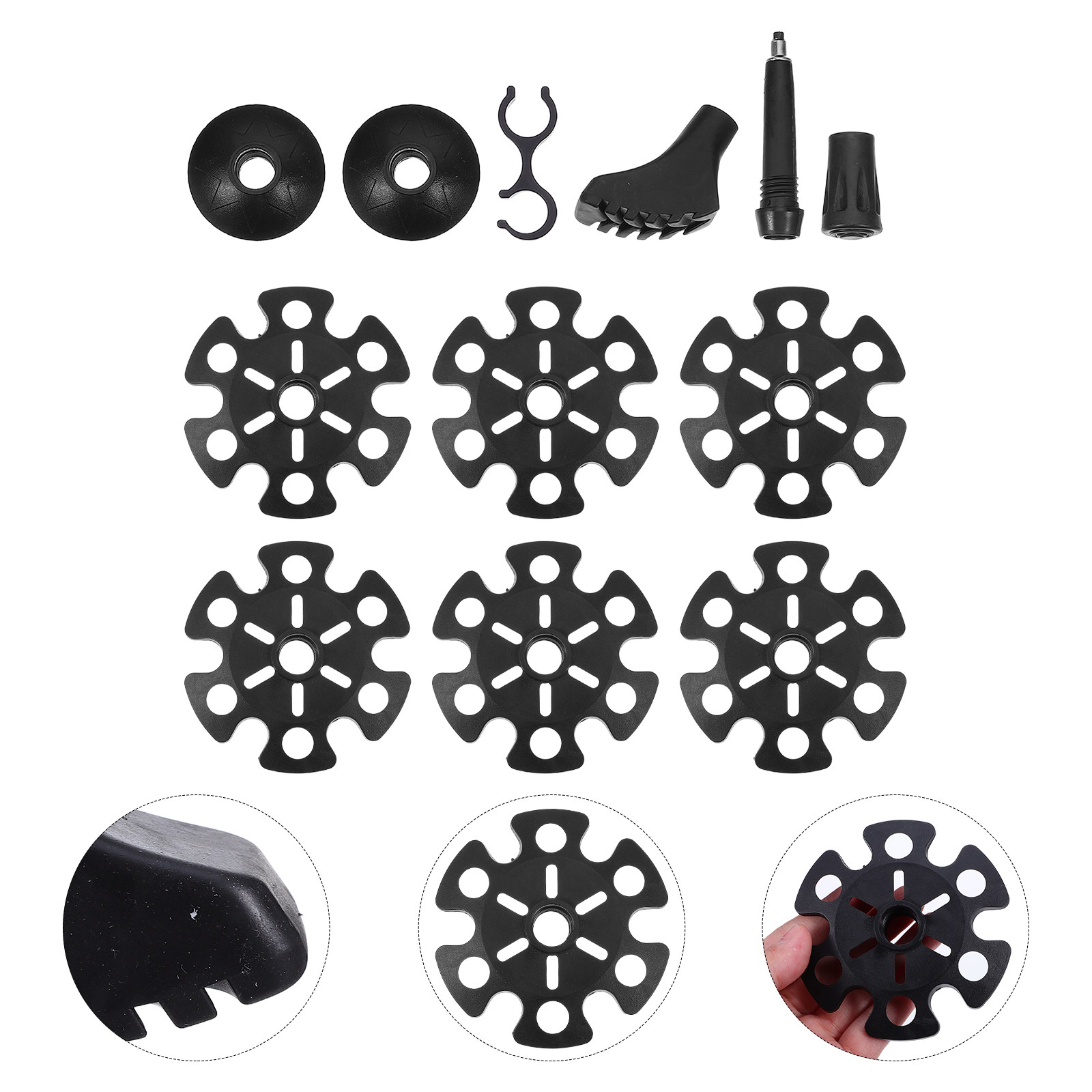 1 juego de puntas para bastone - Snow Baskets Mud Baskets Trekking Pole reseña y precio
