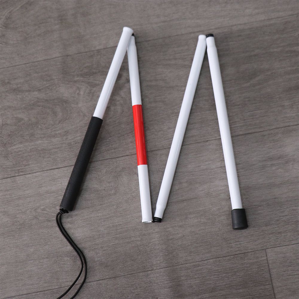 Bastón de Aluminio para Ciegos - Folding Walking Sticks Hiking Adjustable reseña y precio