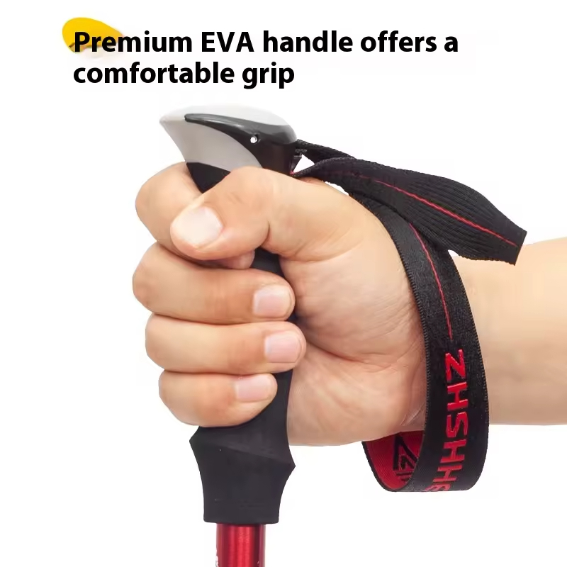 1 Par de Bastones de Trekking  - Folding Walking Sticks Hiking Adjustable reseña y precio