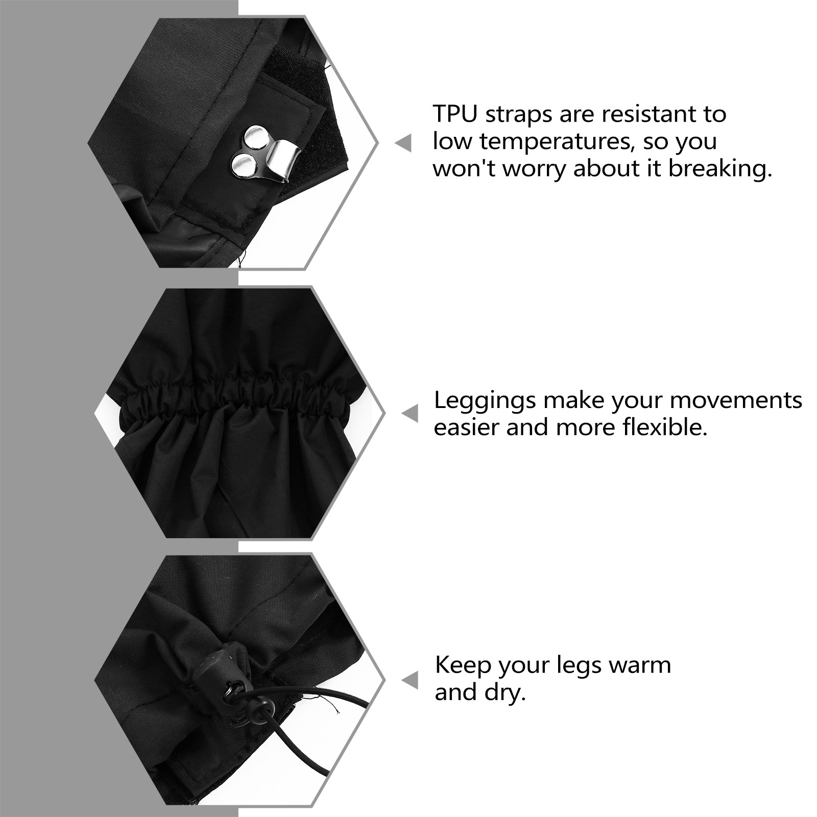 1 par de polainas transpirable - Gaiters Waterproof Breathable Hiking reseña y precio