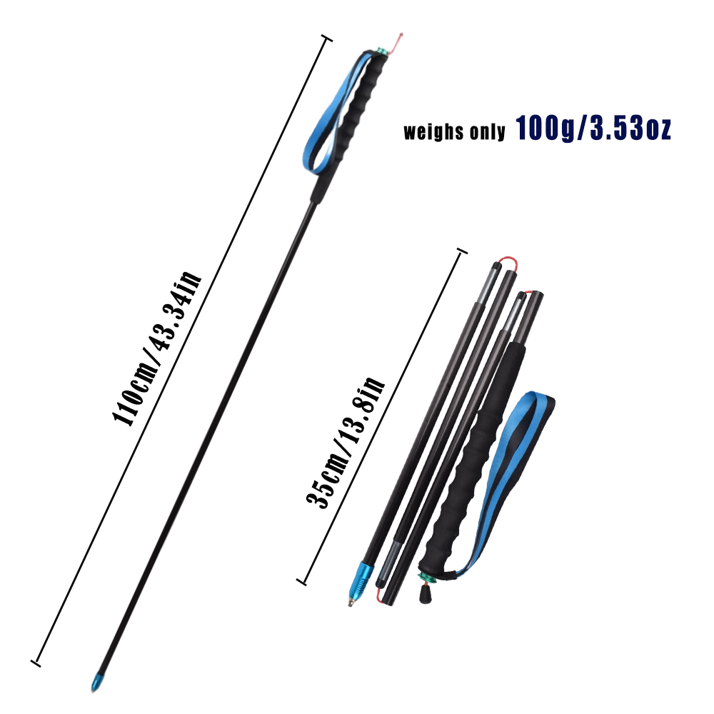 Bastón de senderismo plegable  - Quick Lock Trekking Poles Aluminum 7075 reseña y precio