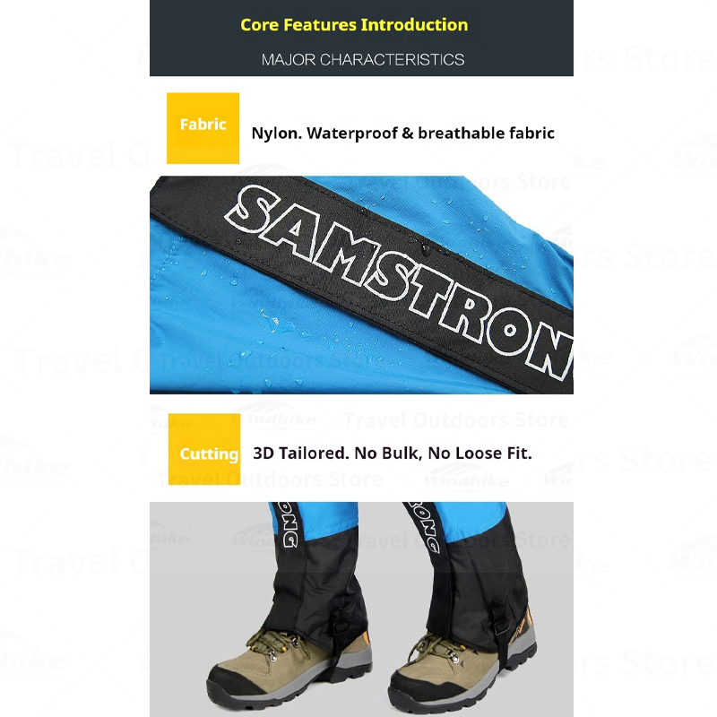 SAMSTRONG: cubrebienes imperme - Gaiters Waterproof Breathable Hiking reseña y precio